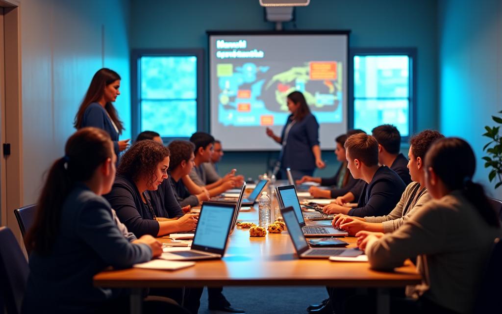 Docentes colombianos en capacitación de gamificación educativa